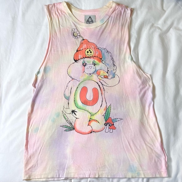 UNIF Don’t Care Bear muscle rank in pastel tie dye - Picture 3 of 9